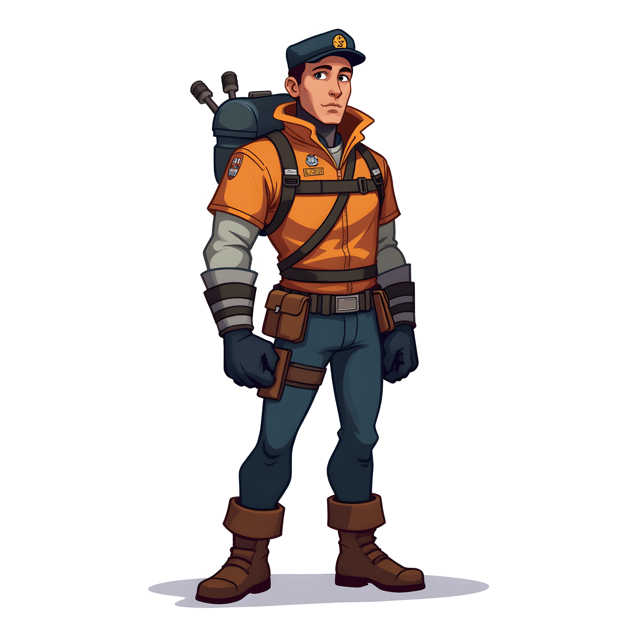 Darius Holt, a character design illustration for children's books